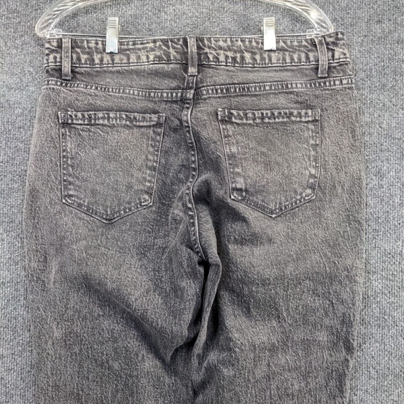 Time and Tru Women's High Rise Cropped Jeans Gray 14 5-Pocket Charcoal Wash - Picture 6 of 10